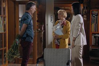 M jak miłość, odc. 1687: Robert Żak (Krzysztof Tyniec), Patrycja (Alżbeta Lenska), Zosia Kisielowa (Małgorzata Rożniatowska)