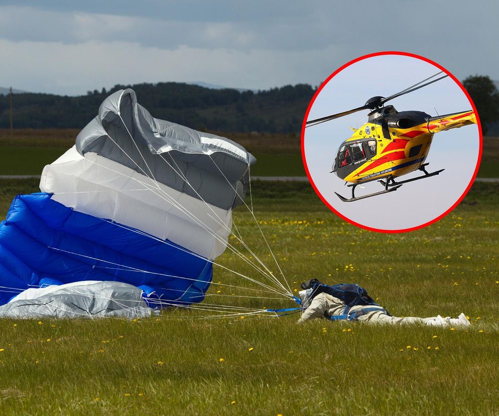 Nowy Targ: Tragedia podczas skoku ze spadochronem. Nie żyje mężczyzna