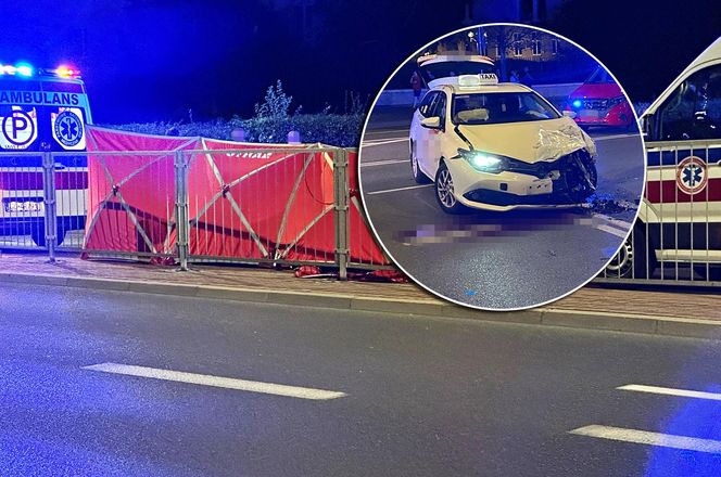 Makabryczny wypadek na Mokotowie. Motocyklista zderzył się z autem i wpadł na parking