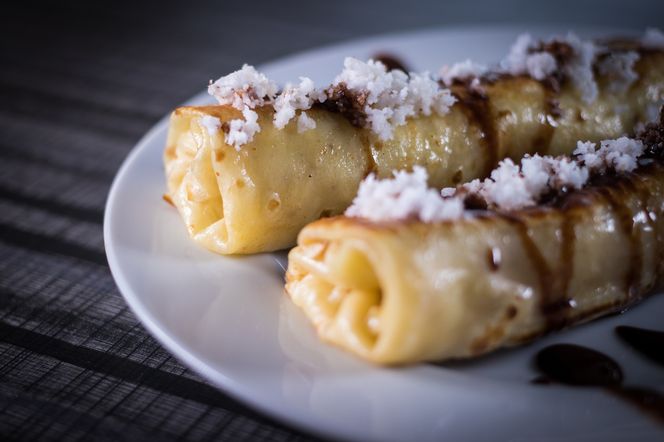 Naleśniki z kremem kokosowym czyli raffaello w kilka chwil