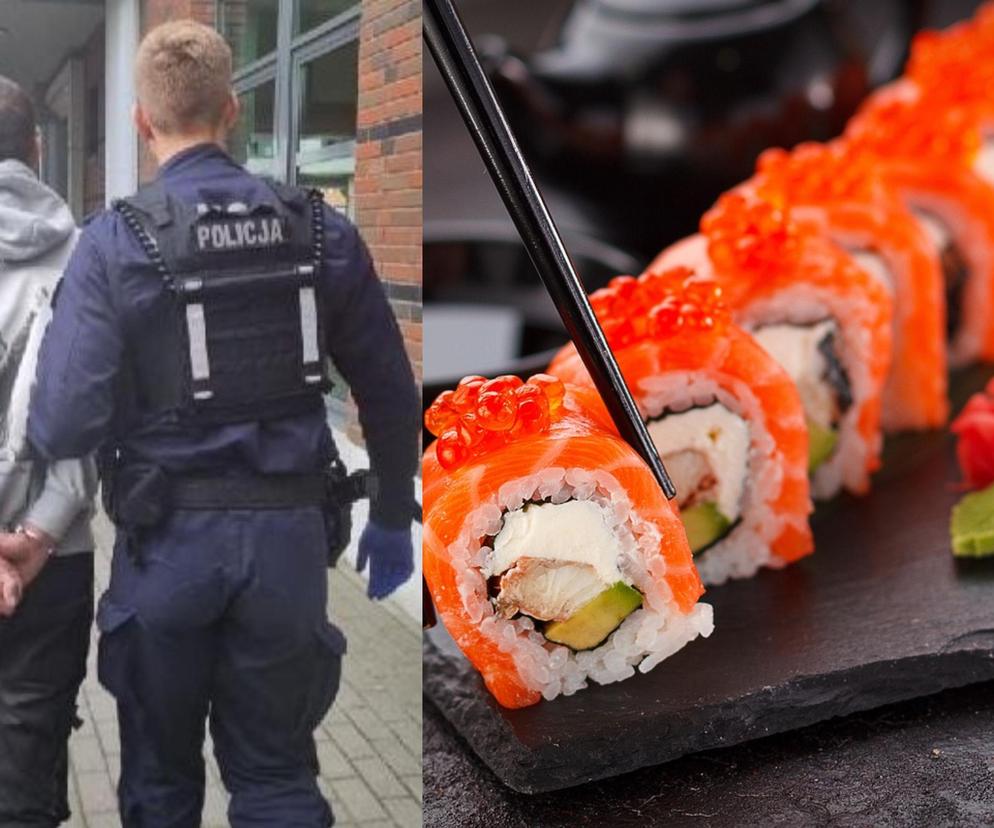 35-latek ukradł sushi na randkę, a potem wyciągnął nóż i zaczął grozić! O krok od tragedii