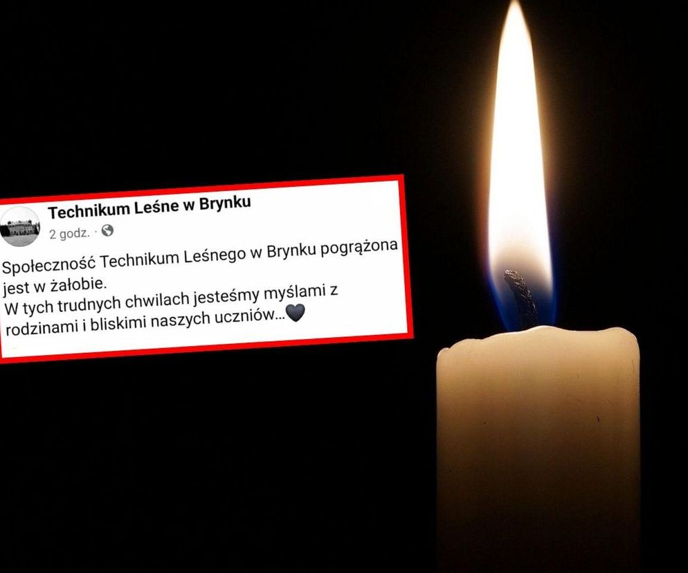 Cała szkoła płacze po stracie uczniów. Kondolencje płyną do Technikum w Brynku
