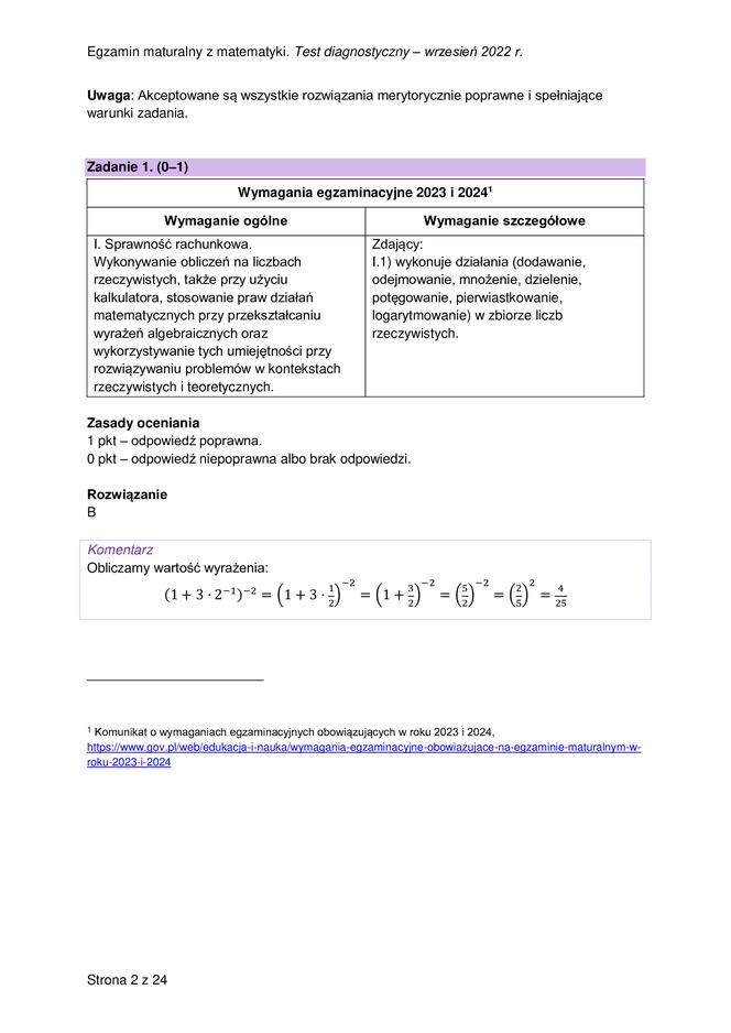 Matura próbna 2023: Matematyka. Oficjalne odpowiedzi CKE