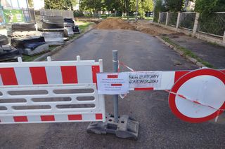 Roboty drogowe na ulicy Błonie w Siedlcach