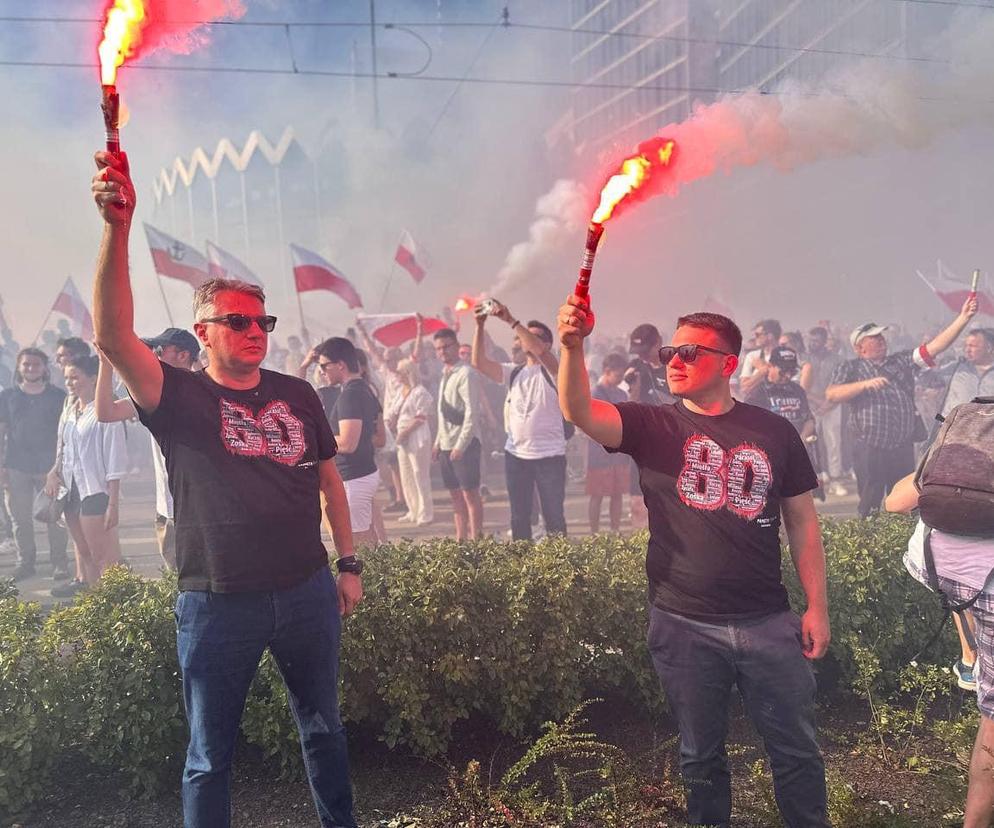 Wipler i Mentzen spisani przez policję! Poszło o odpalenie rac