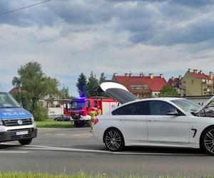 Zderzenie dwóch samochodów na ul. Jaśkowickiej w Tychach