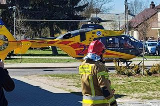 Wypadek w Stanisławowie, lądował LPR