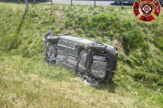 Straszny wypadek na A1 w Wieszowie. Kierowca się palił