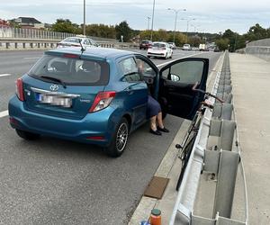 Huknęła toyotą w rowerzystę. Trafił do szpitala