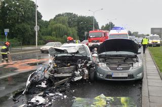 Wypadek na Wisłostradzie