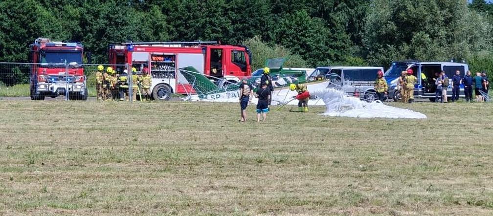 Groźne zdarzenie z udziałem awionetki na lotnisku pod Kołobrzegiem. Służby w akcji