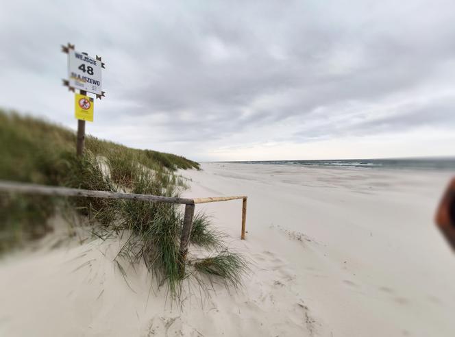 Plaża Słajszewo - lokalizacja pierwszej polskiej elektrowni jądrowej w gm. Choczewo