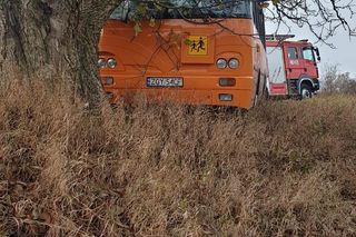 Wypadek autobusu szkolnego