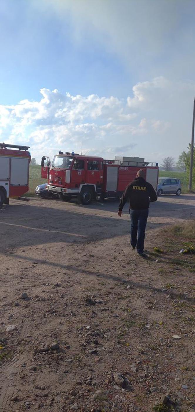 Pożar wysypiska w Pyszącej