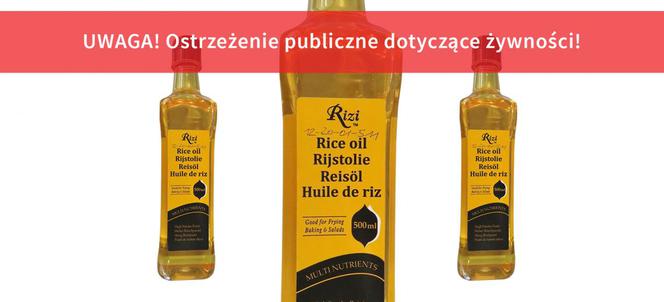 Wycofany olej ryżowy