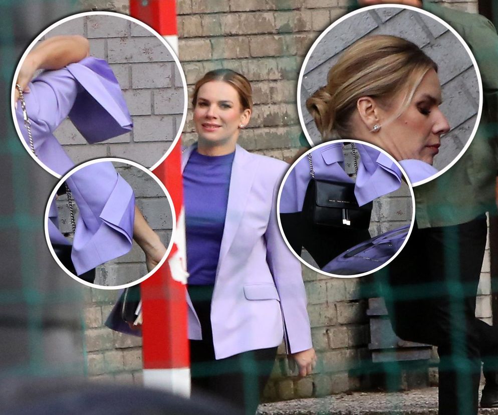 Marta Nawrocka zastosowała color blocking