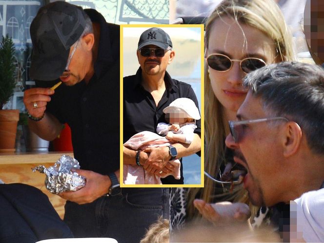 Krzysztof Ibisz z żoną i dziećmi w Sopocie