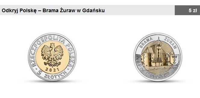 Moneta NBP „Brama Żuraw w Gdańsku” trafiła do portfeli Polaków