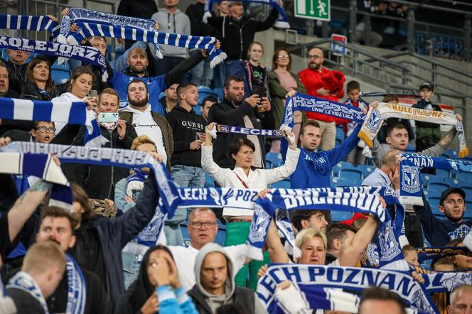 Kibice na meczu Lech Poznań - Stal Mielec