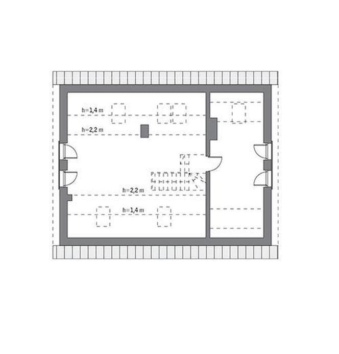 Projekt domu M201 Senne marzenie (etap I) od Muratora - wizualizacje, plany, rysunki