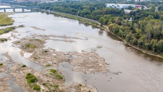 Wisła w Warszawie 27 sierpnia 2025 rano