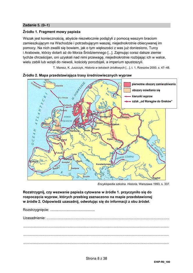 Matura 2024. Historia rozszerzona. ARKUSZE CKE nowa formuła 2015