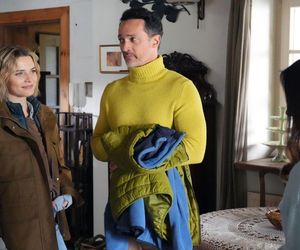 Barwy szczęścia odc. 3238. Kasia (Katarzyna Glinka), Mariusz (Rafał Cieszyński), Janka (Oliwia Drożdżyk)