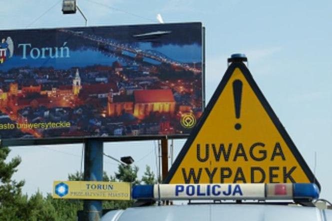 Wypadek w Toruniu, materiały policyjne
