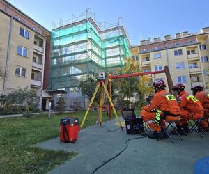 Akcja straży pożarnej na Ursynowie (18.10.2024)