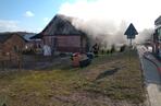 Pożar w domu jednorodzinny w miejscowości Dzierzkowice-Zastawie [GALERIA]