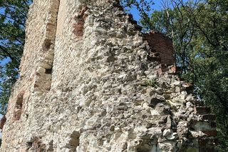 Ruiny zamku w Krupem pod Krasnymstawem