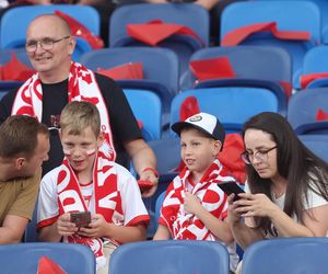 Kibice na meczu Polska - Mołdawia