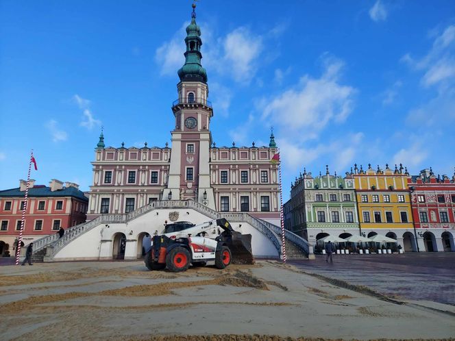 Budowa lodowiska w Zamościu