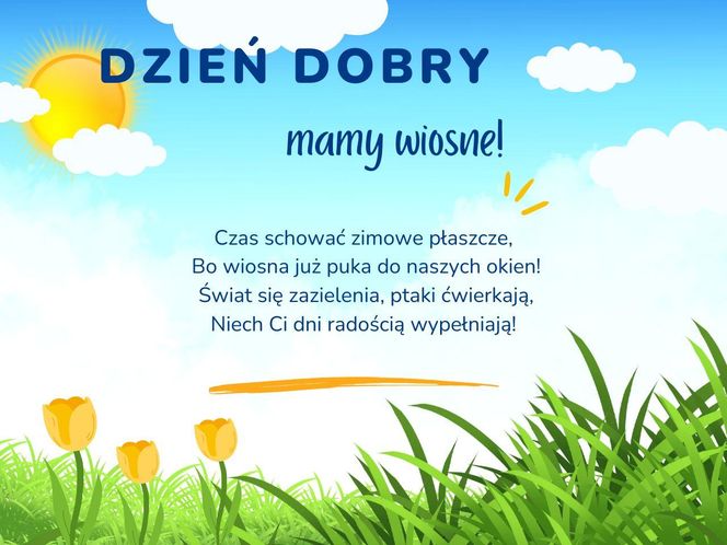 Dzień wiosny - kartki z życzeniami