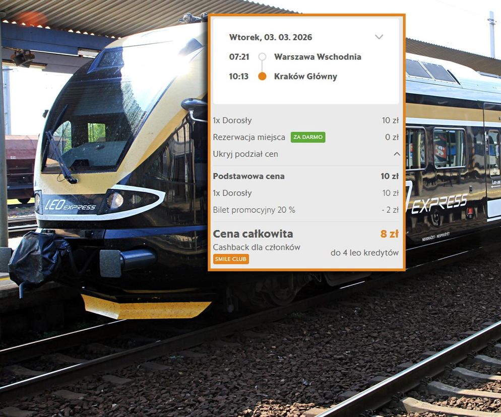 Takiego połączenia z Krakowem nigdy nie było. Bilet za 8 złotych? Promocja niedługo się kończy