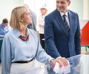 Wybory Prezydenckie 2025. Jak głosowały gwiazdy? Rafał Trzaskowski z żoną