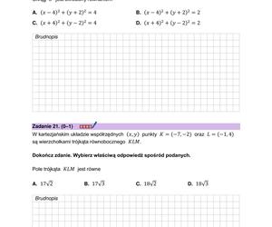 Arkusz maturalny z próbnej matematyki 2023