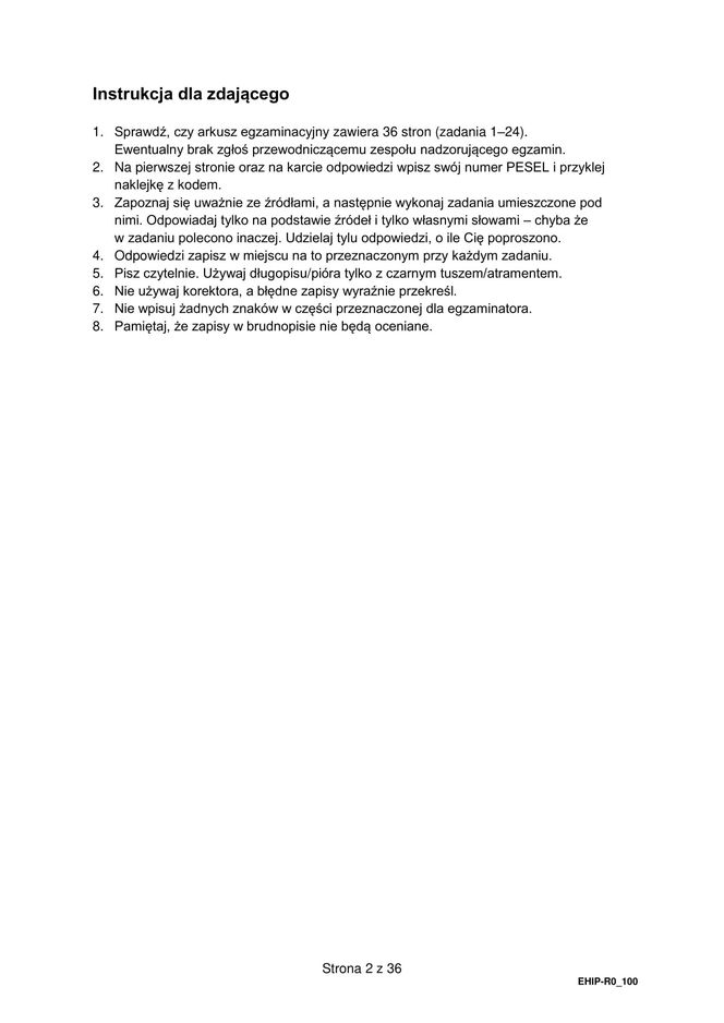 Matura 2025 historia rozszerzona - arkusz CKE 19.05.2025 - Formuła 2015