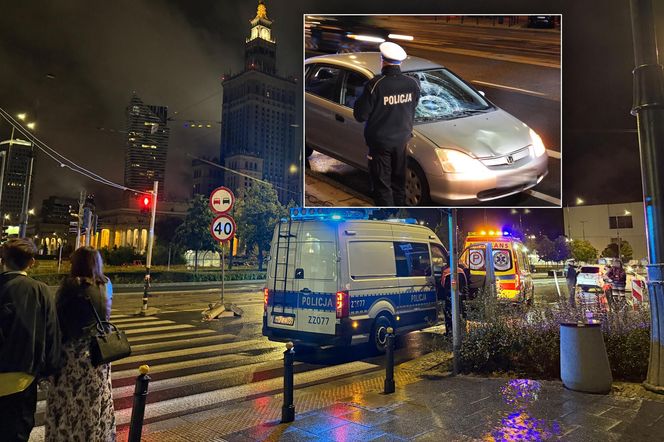 Pijany zmiótł kobietę na pasach i uciekł. Nocny dramat w sercu Warszawy