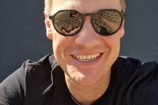 Marcin Mroczek (Piotrek w M jak miłość) z synem Kacprem