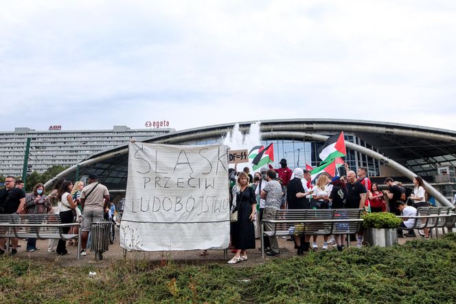 Protesty przed Polska - Izrael na Eurobasket 2025