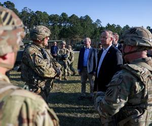 Andrzej Duda w Fort Stewart