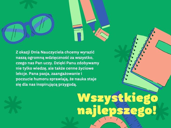 Mądre życzenia na Dzień Nauczyciela - darmowe kartki