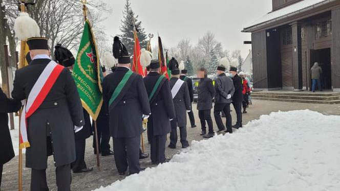 Pogrzeb górnika z kopalni Bielszowice