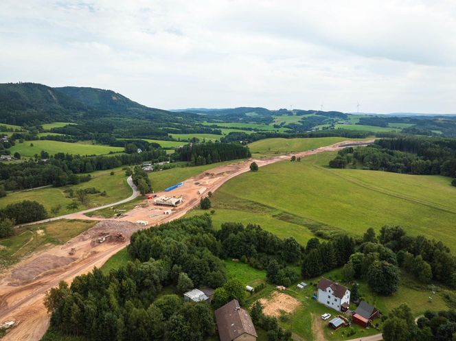 Autostrada D11 w Czechach - zdjęcia z budowy - sierpień 2025