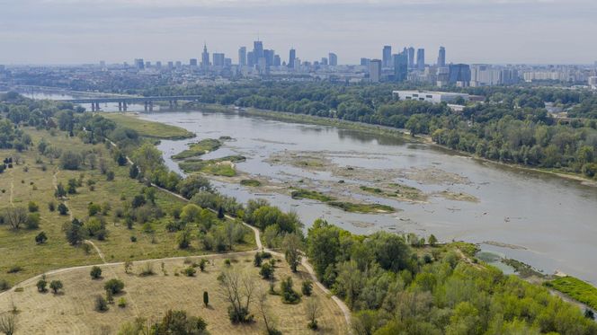 Wisła wysycha. Tak źle nie było nigdy w historii. Zdjęcia z lotu ptaka obrazują skalę suszy