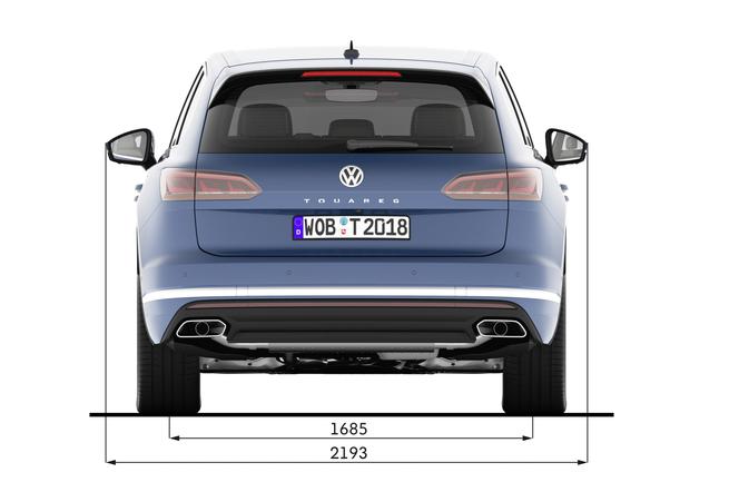 2018 Volkswagen Touareg - wymiary nadwozia