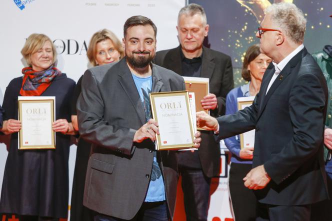 Tomasz Sekielski na wręczeniu nominacji Orły 2020