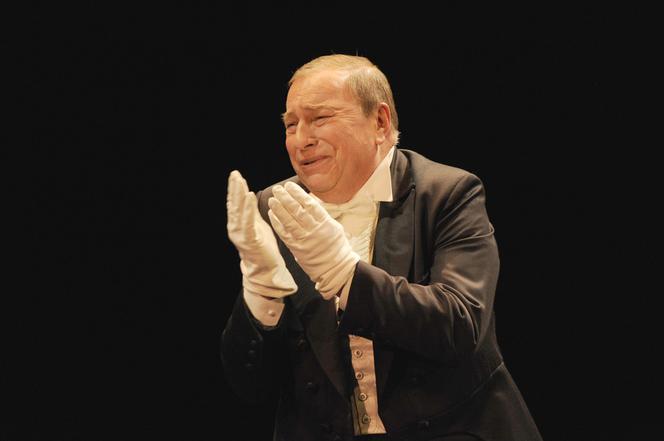 Jerzy Stuhr - próba spektaklu 32 omdlenia