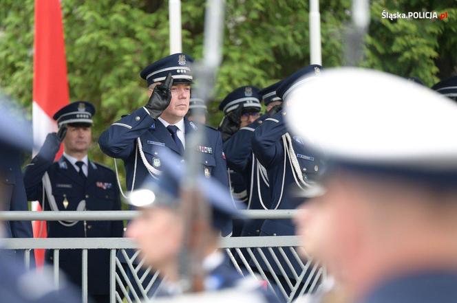 Uroczyste ślubowanie 69 nowych policjantów  w Oddziale Prewencji Policji w Katowicach